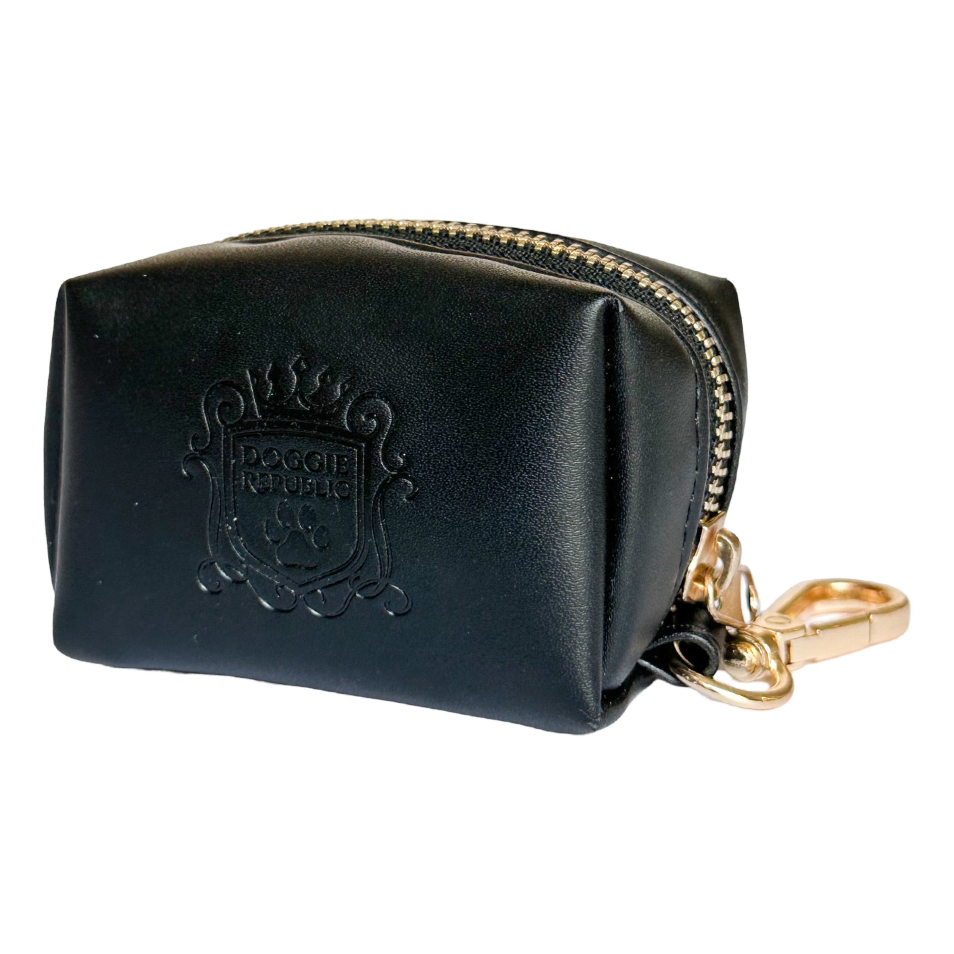 The Classic Waste Bag Holder - Licorice (Gold Hardware) – Doggie Republic