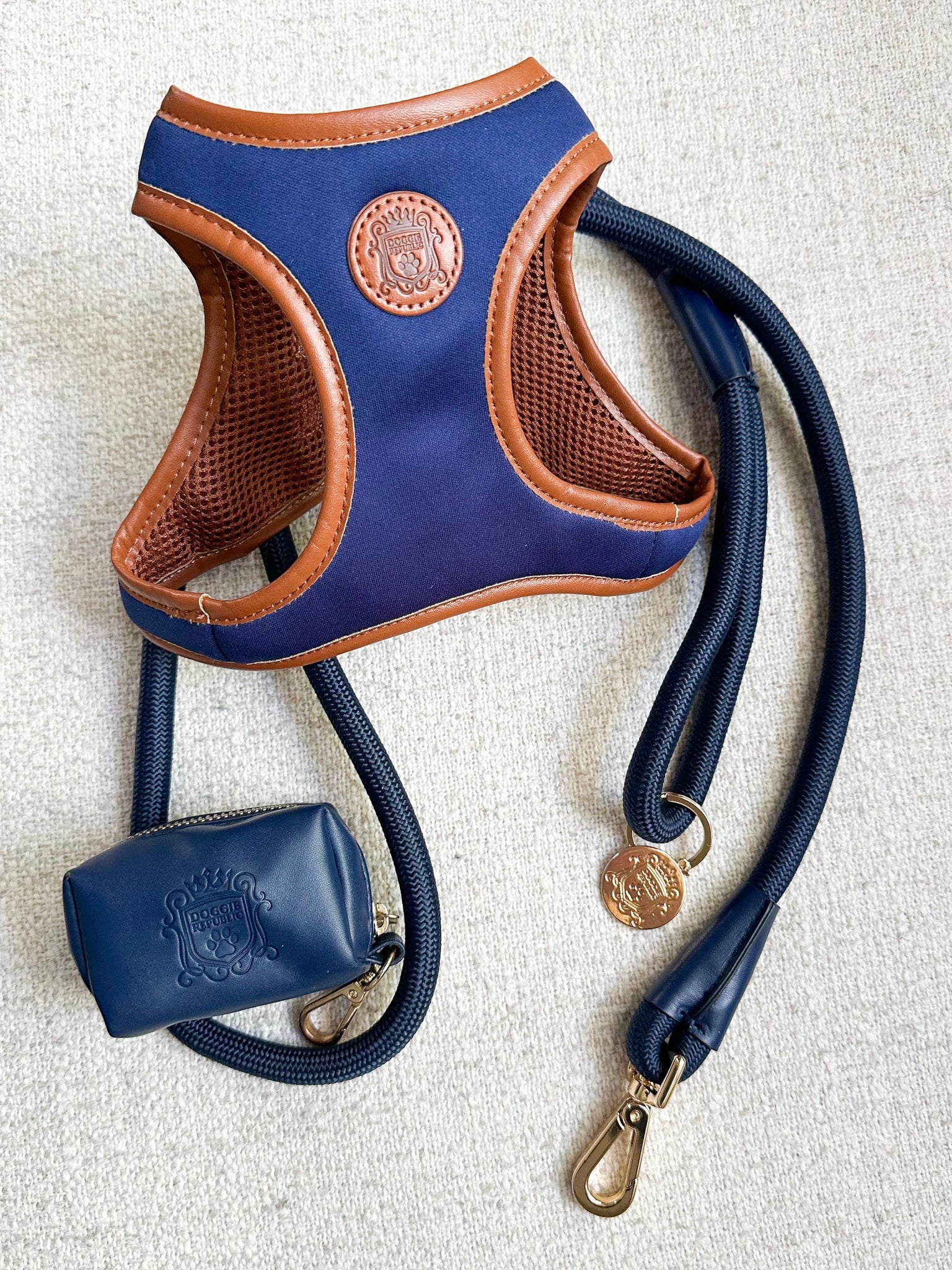 The Classic Harness Set - Sapphire & Night Sky