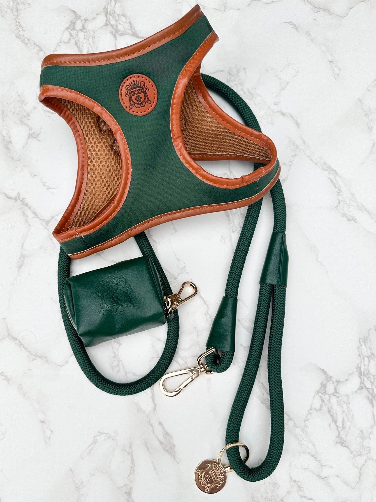 The Classic Harness Set - Emerald